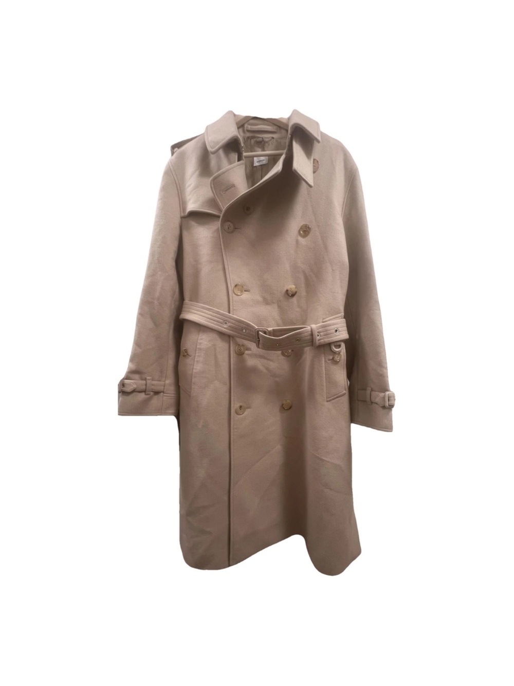 Burberry Light Beige Double-Breasted Backless Trench Coat XL